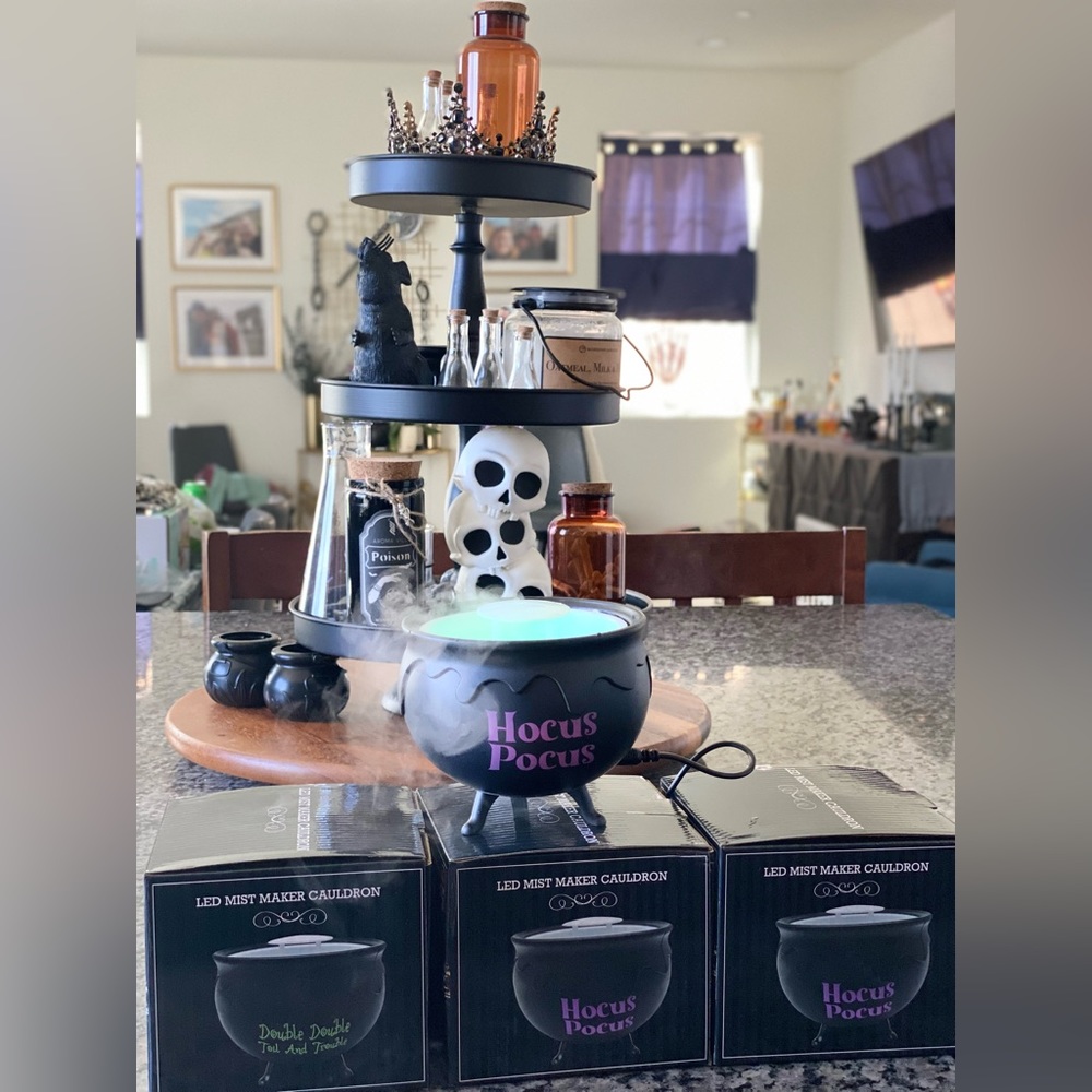 Hocus Pocus or Nightmare Before Christmas oozing cauldrons.